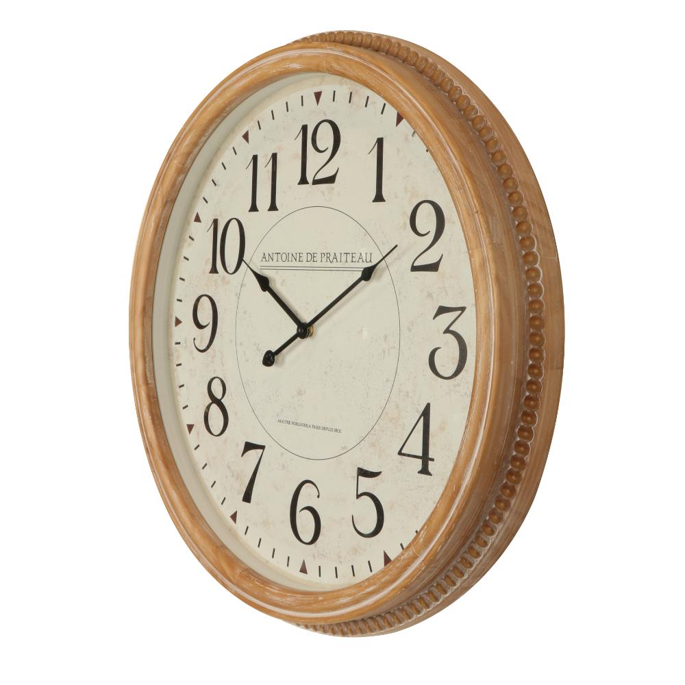 Willow &amp; Silk 60cm Sorrento Glass-Front Clock 60x6.3cm