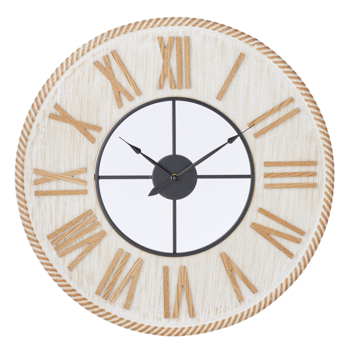 Willow &amp; Silk 60cm Hampton Style Clock w Roman Numerals 60x3cm