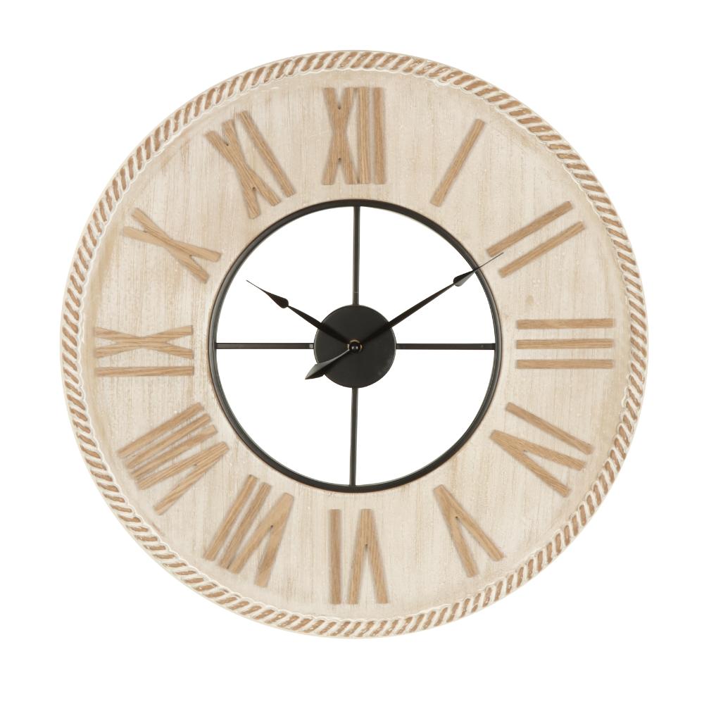 Willow &amp; Silk 60cm Hampton Style Clock w Roman Numerals 60x3cm