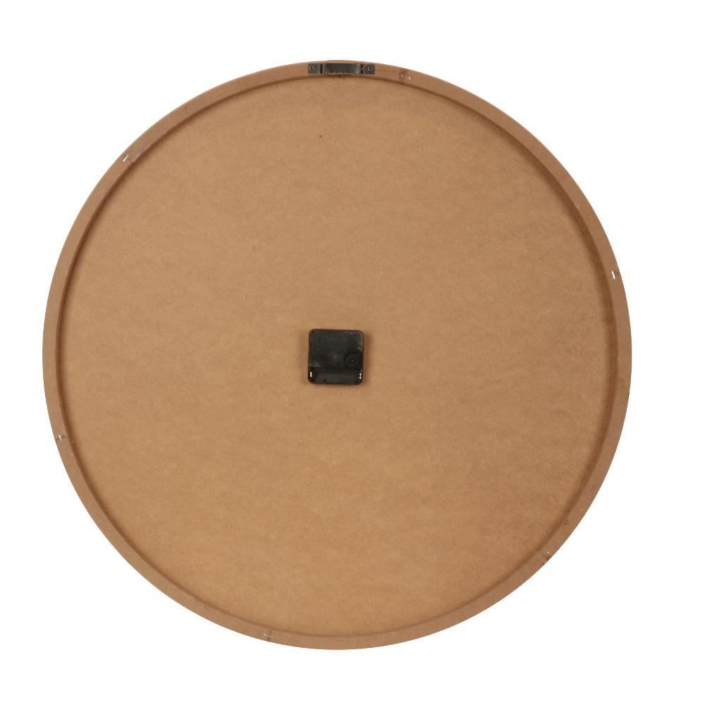 Willow &amp; Silk 60cm Woodgrain Clock w White Roman Numerals 60x3cm