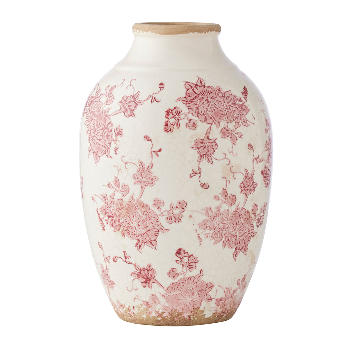 Willow &amp; Silk Cherry Blossom Traditional Vase 20x20x30.5cm