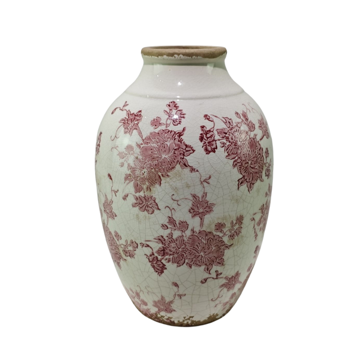 Willow &amp; Silk Cherry Blossom Traditional Vase 20x20x30.5cm