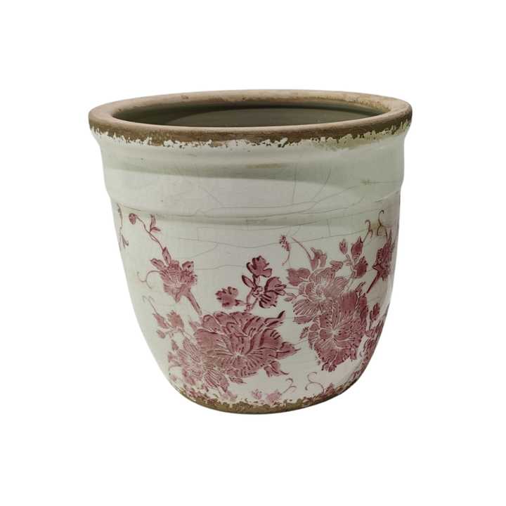 Willow &amp; Silk Cherry Blossom Planter Lge (18x18x16.5cm)