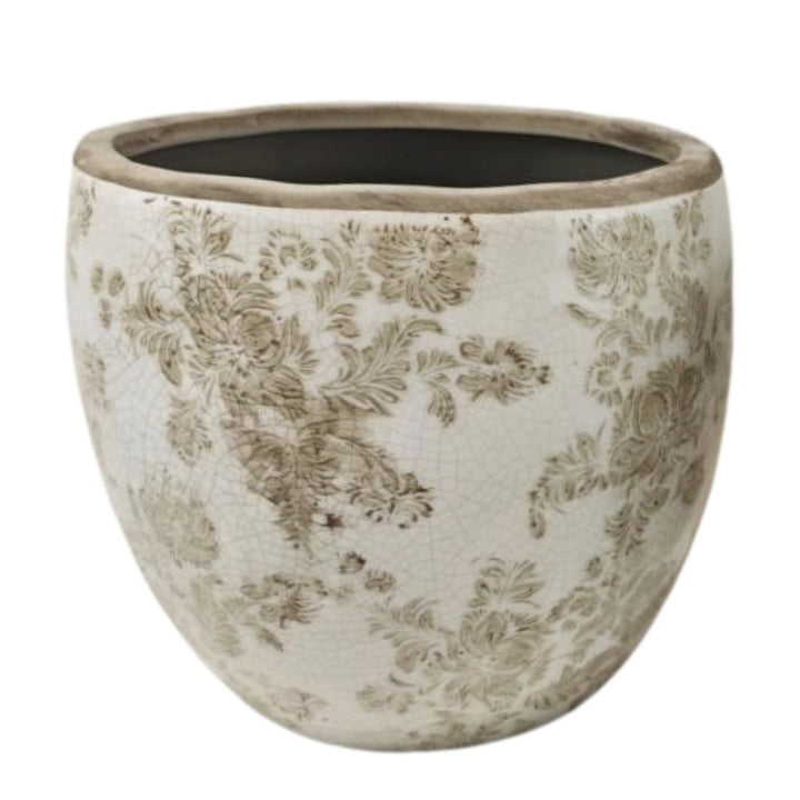 Willow &amp; Silk French Country Lge Pot Planter 20x20x19cm