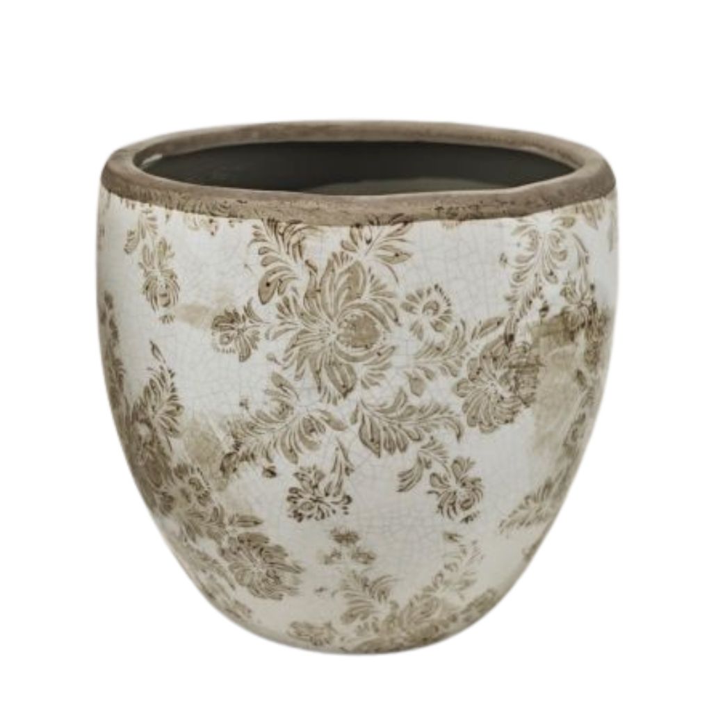 Willow &amp; Silk French Country Med Pot Planter 18.5x18.5x17cm