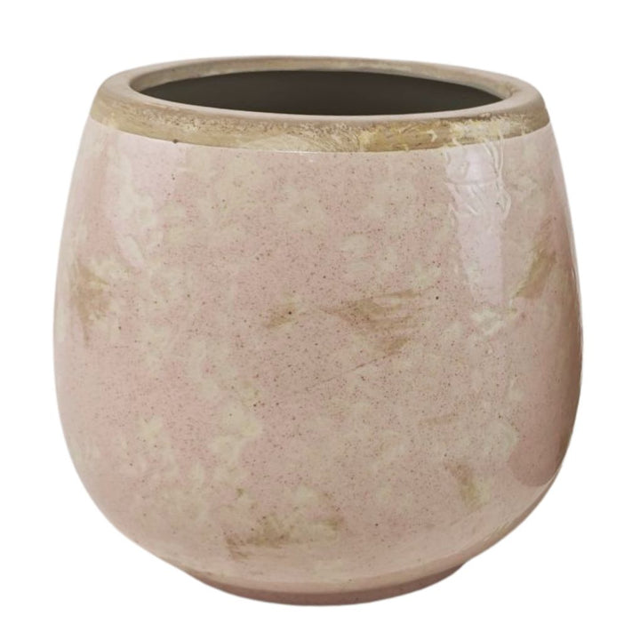 Willow &amp; Silk Pretty In Pink Lge Pot 19x19x17cm