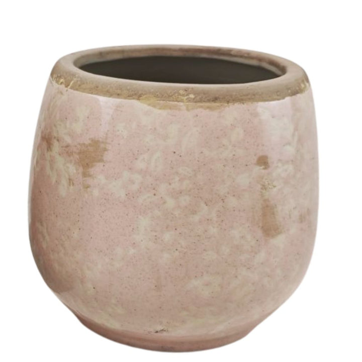 Willow &amp; Silk Pretty In Pink Med Pot 16x16x14.5cm