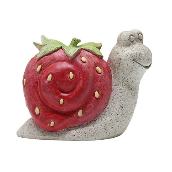 Willow &amp; Silk Strawberry Snail 13x6.3x10cm