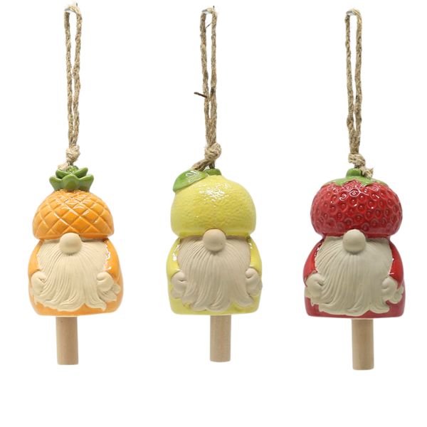 Willow &amp; Silk Lemon Gnome Wind Chime 12x12x12cm