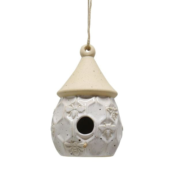 Willow &amp; Silk Bee Hanging Bird House 14x15.2x21.9cm