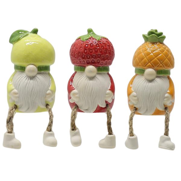 Willow &amp; Silk Lemon Gnome Shelf Sitter 6.2x6.2x11.3cm
