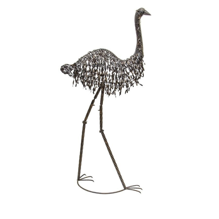 Willow &amp; Silk Large Metal Emu Garden Figurine