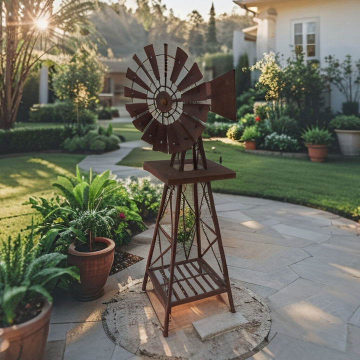 Willow &amp; Silk Rust Windmill Ornament