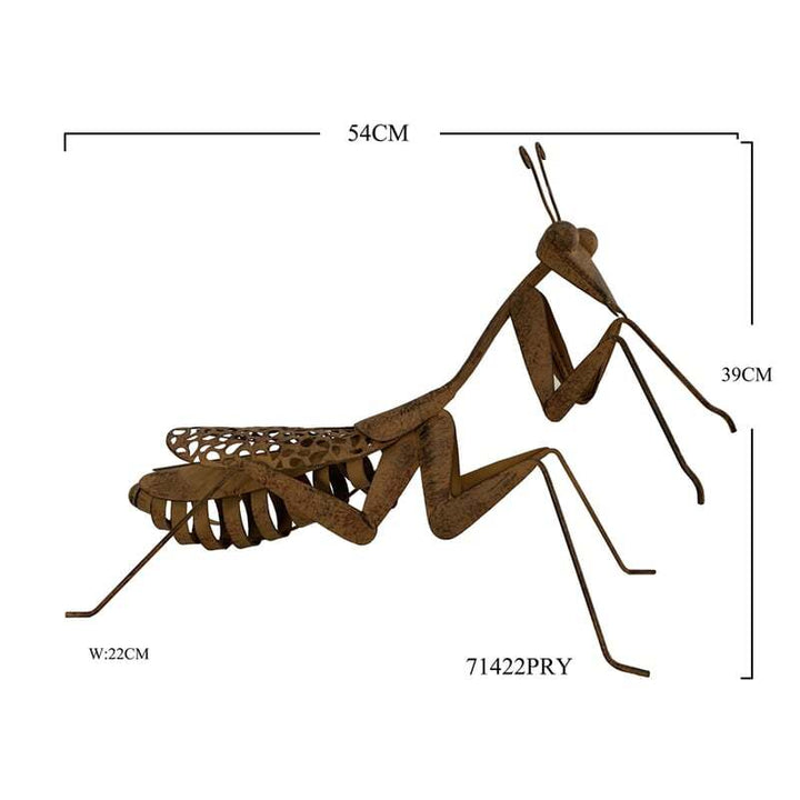 Willow &amp; Silk Garden Decor Figurine Lucky Praying Mantis