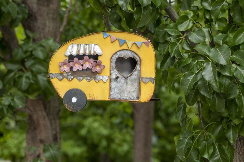 Willow &amp; Silk Caravan Hanging Birdhouse Feeder