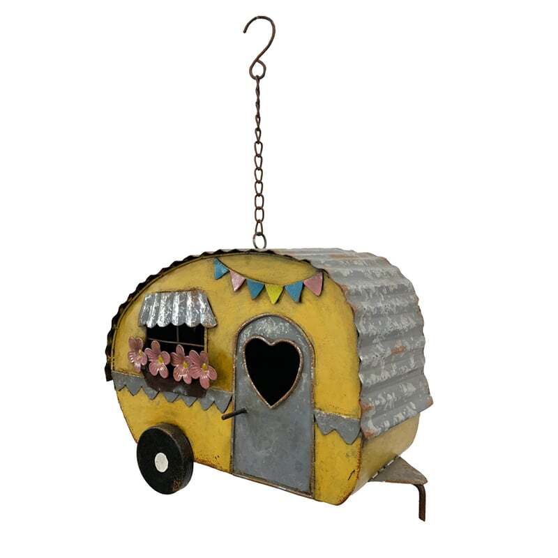 Willow &amp; Silk Caravan Hanging Birdhouse Feeder
