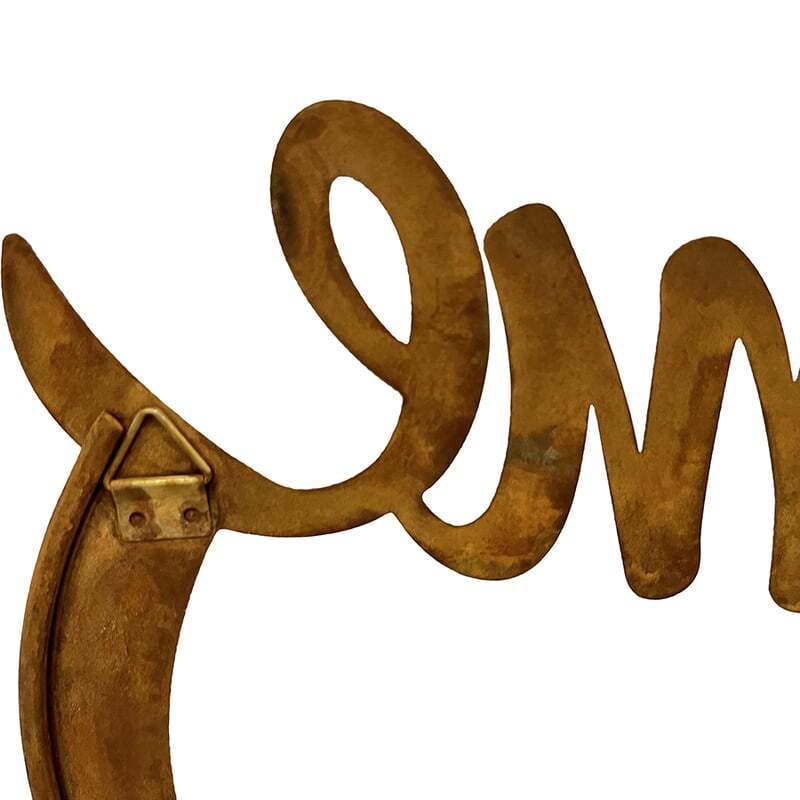 Willow &amp; Silk Decorative Rustic Horse Welcome Sign Outdoor Wall Art 60.5cm