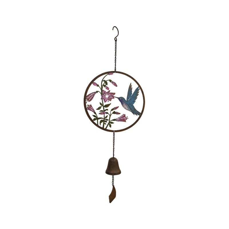 Willow &amp; Silk Hummingbird Laser-Cut Hanging Bell Decor