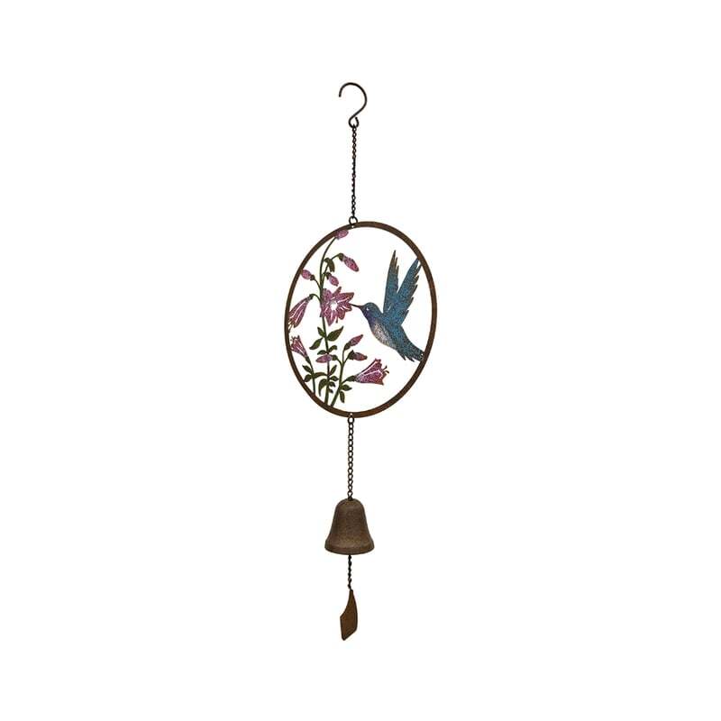 Willow &amp; Silk Hummingbird Laser-Cut Hanging Bell Decor
