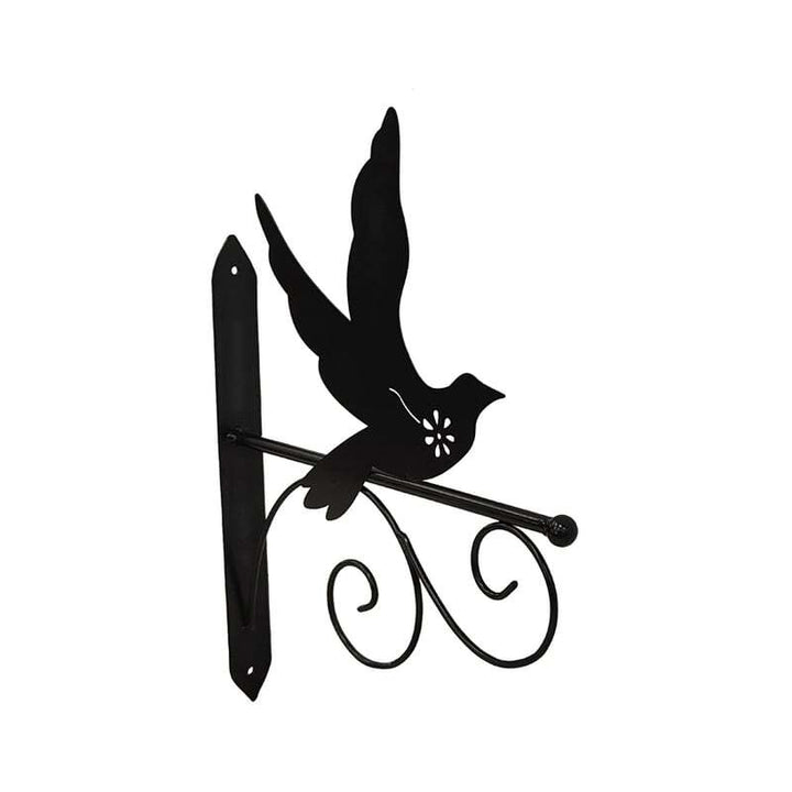Willow &amp; Silk Black 33.5cm Flying Bird Silhouette Wall Hook Bracket