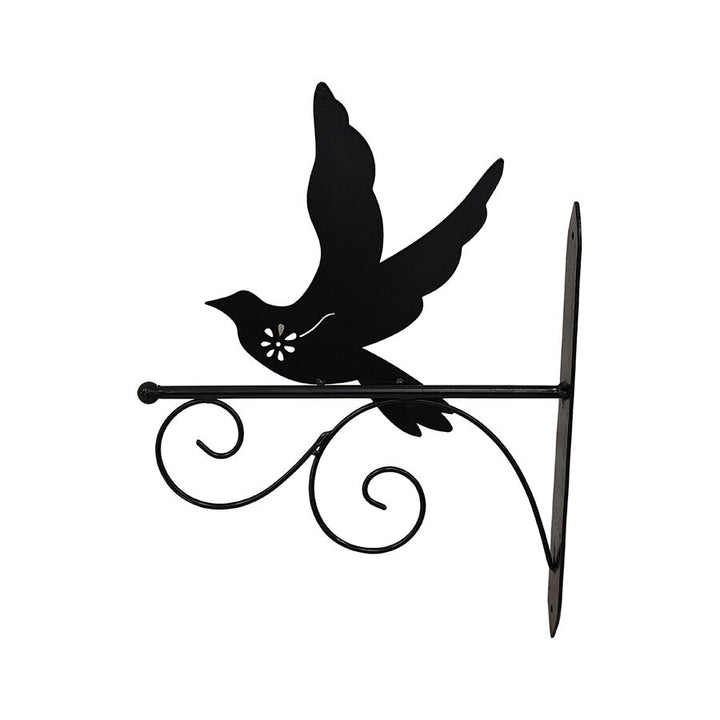Willow &amp; Silk Black 33.5cm Flying Bird Silhouette Wall Hook Bracket
