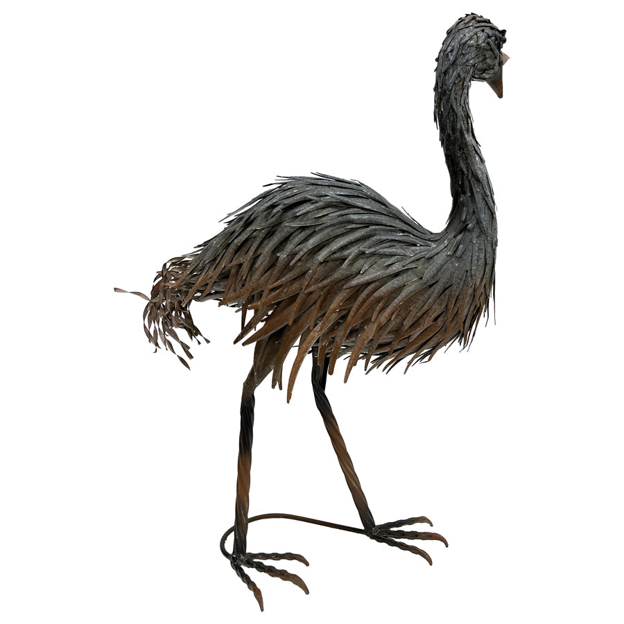 Willow &amp; Silk Animal Figurine Emu w/Open Beak