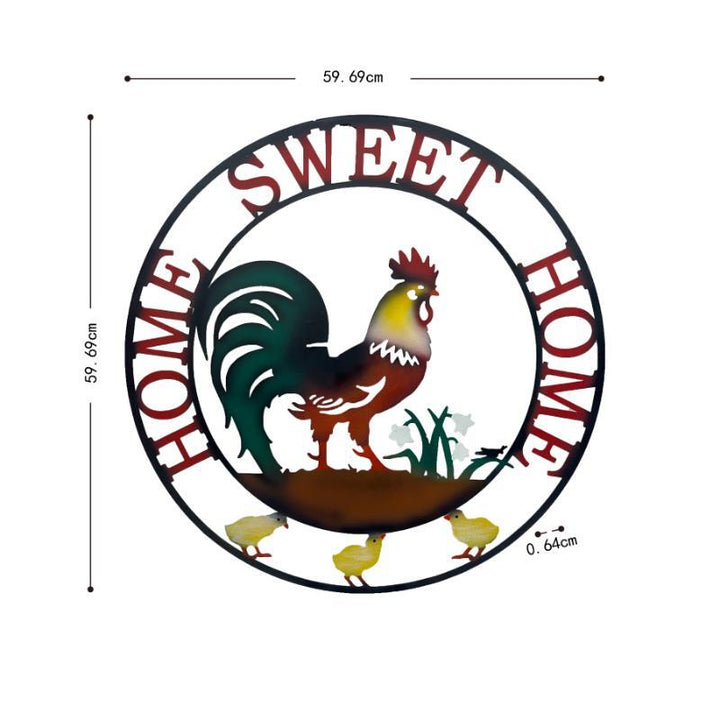 Willow &amp; Silk Laser-Cut 60cm Rooster/Chooks &