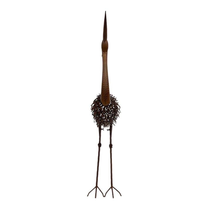 Willow &amp; Silk Rust Crane Bird &