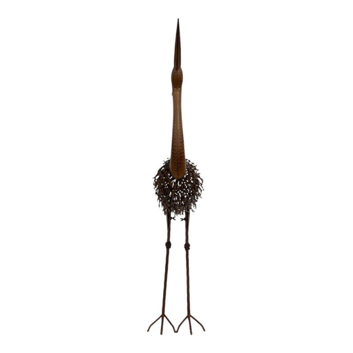 Willow &amp; Silk Rust Crane Bird &