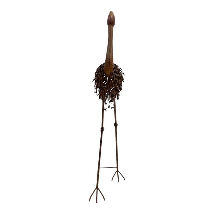Willow &amp; Silk Rust Crane Bird &