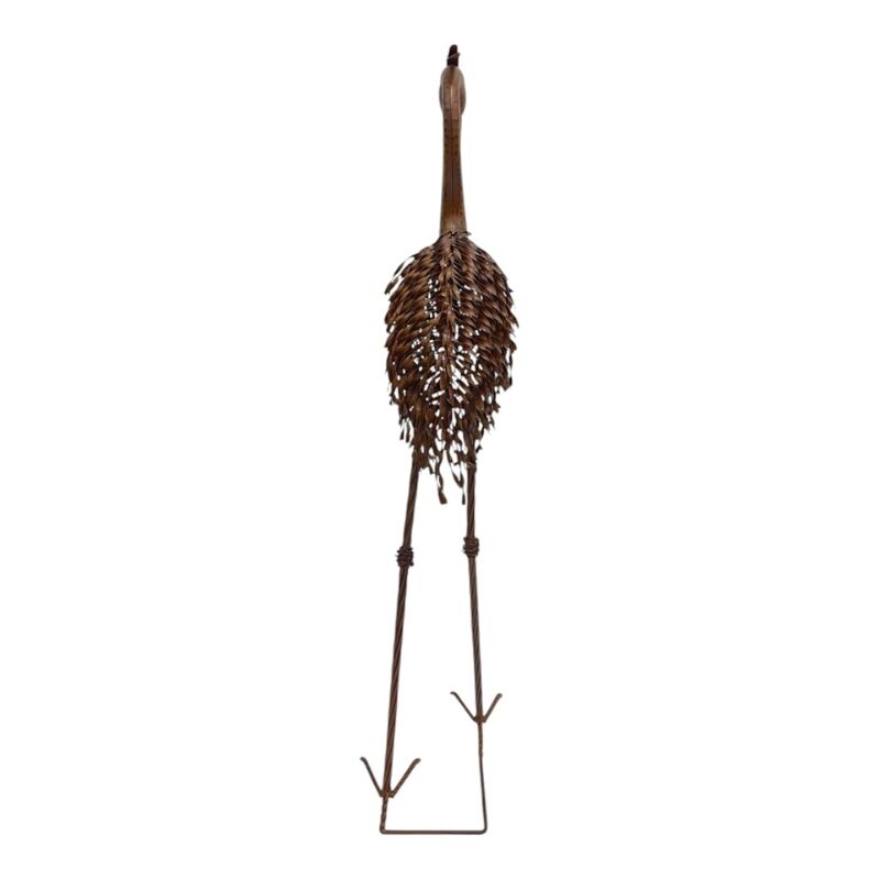 Willow &amp; Silk Rust Crane Bird &