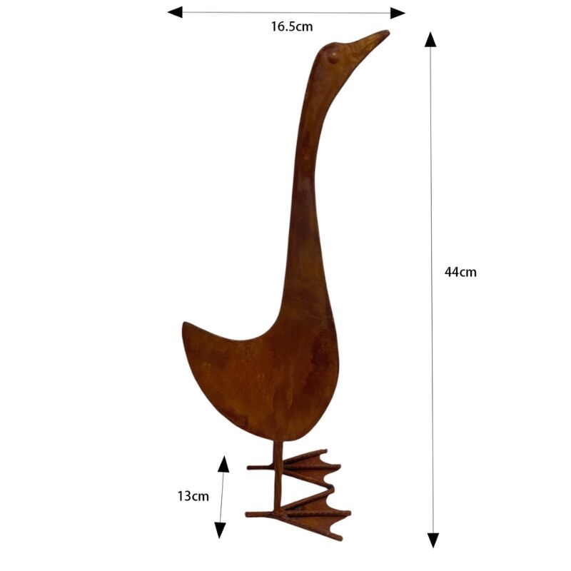 Willow &amp; Silk Young Duck Garden Statue 16.5x13x44cm