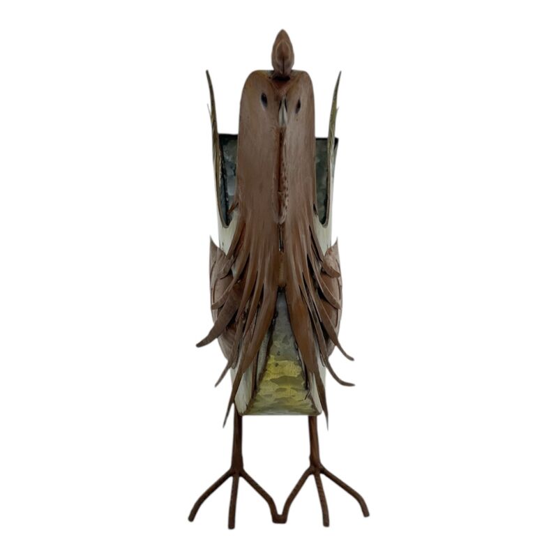 Willow &amp; Silk Distress Finish Chicken Planter/Storage Holder 26x11.5x30.5cm
