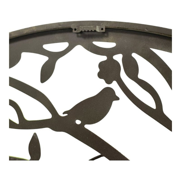 Willow &amp; Silk Round Laser Cut Tree of Life w/Red Birds 80x0.65x80 cm