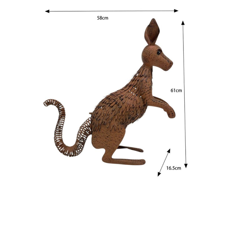 Willow &amp; Silk Rust Kangaroo 58x16.5x61cm