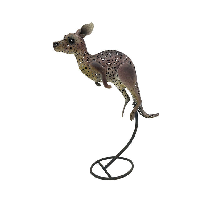 Willow &amp; Silk Jumping Kangaroo on Stand 55x21x75cm