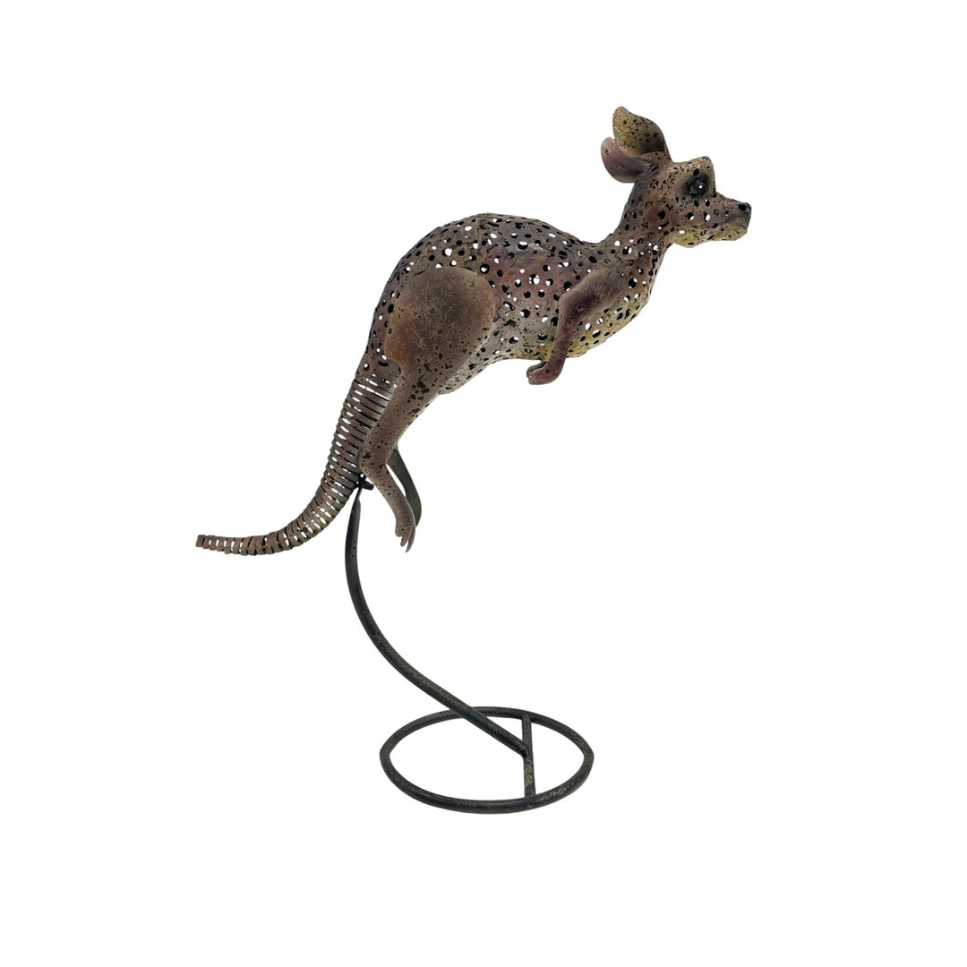 Willow &amp; Silk Jumping Kangaroo on Stand 55x21x75cm