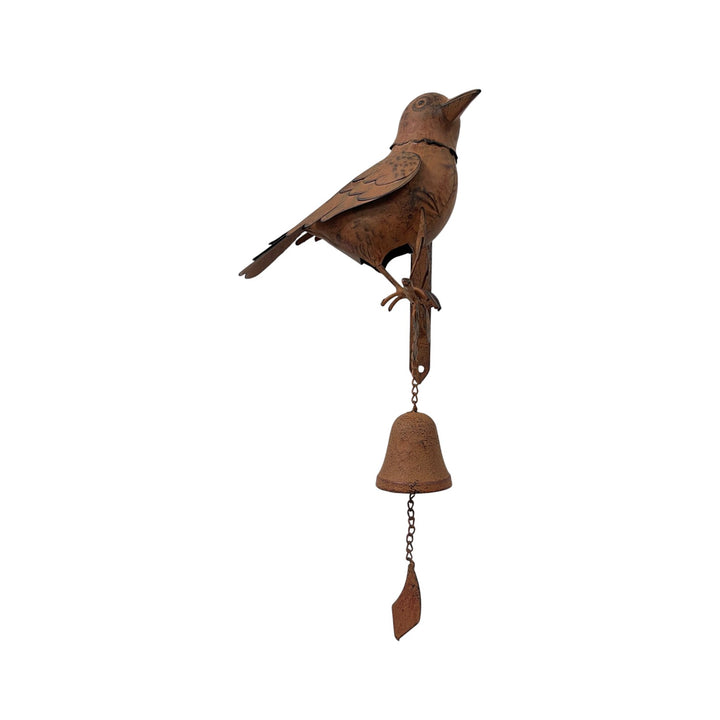 Willow &amp; Silk Door Post Bell W/Bird 16x15.5x41.5cm