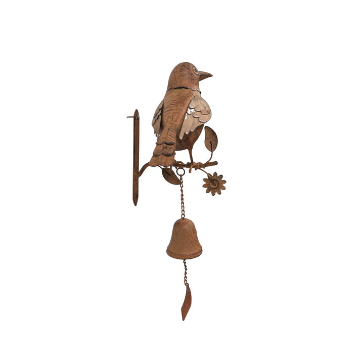 Willow &amp; Silk Door Post Bell W/Bird 16x15.5x41.5cm