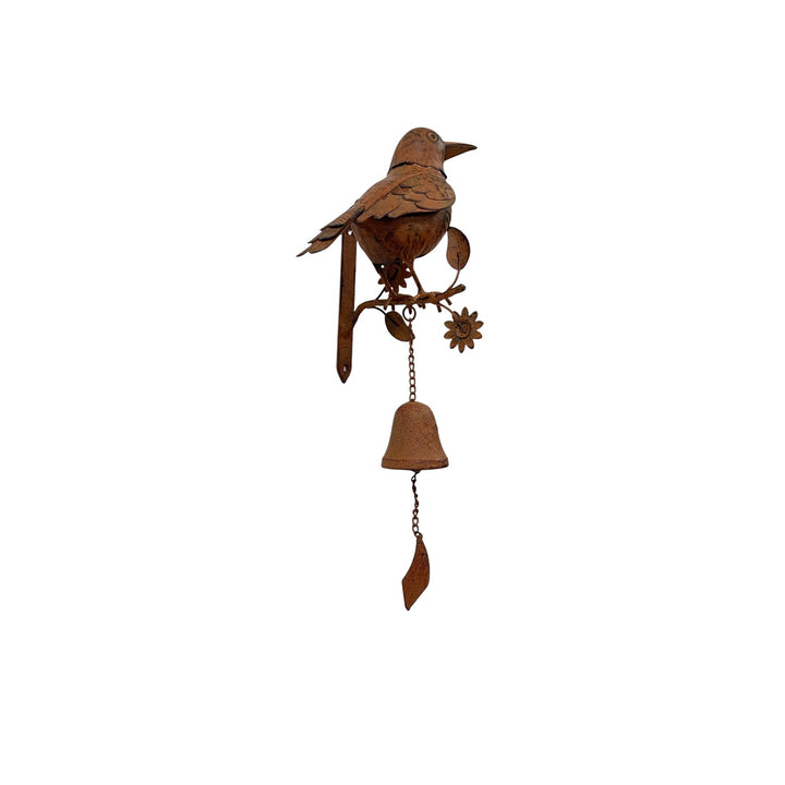 Willow &amp; Silk Door Post Bell W/Bird 16x15.5x41.5cm
