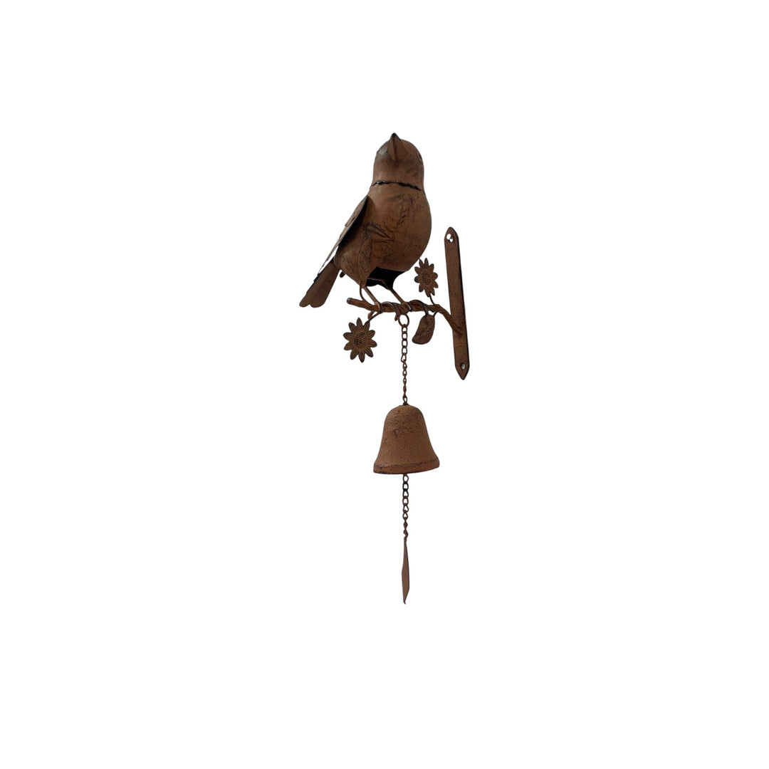 Willow &amp; Silk Door Post Bell W/Bird 16x15.5x41.5cm