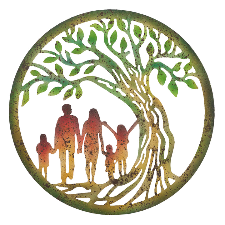 Willow &amp; Silk Laser Cut Family &amp; Tree of Life Wall Art 60x0.6x60cm