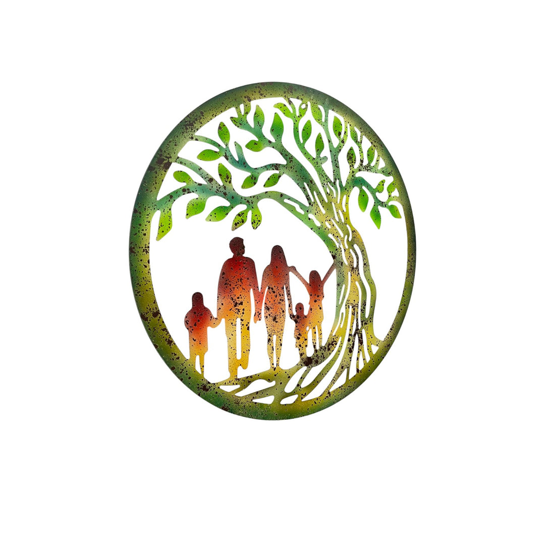 Willow &amp; Silk Laser Cut Family &amp; Tree of Life Wall Art 60x0.6x60cm