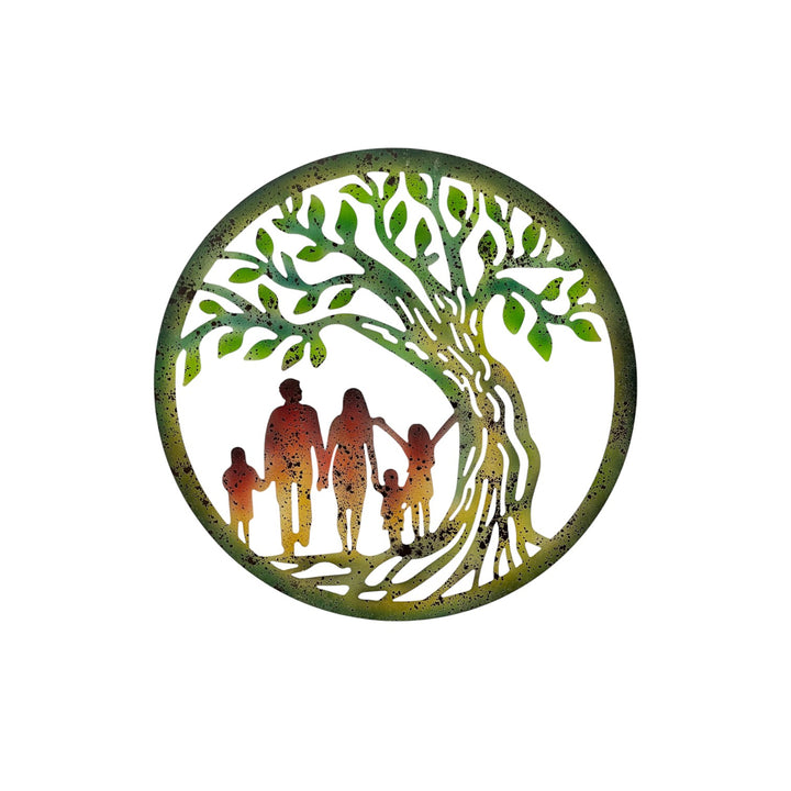 Willow &amp; Silk Laser Cut Family &amp; Tree of Life Wall Art 60x0.6x60cm