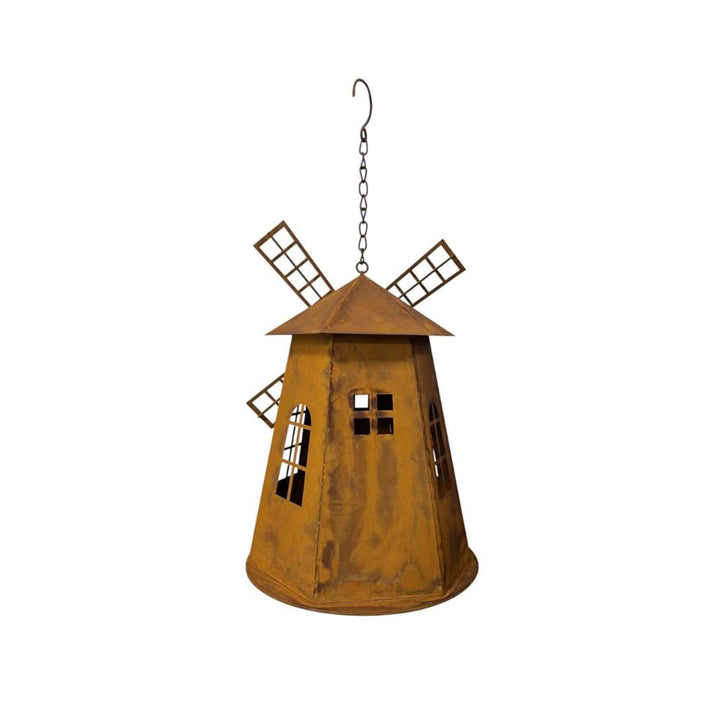 Willow &amp; Silk Dutch Windmill Birdhouse 23x23.5x46cm