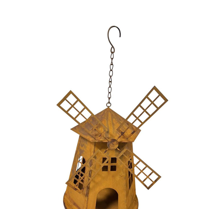 Willow &amp; Silk Dutch Windmill Birdhouse 23x23.5x46cm