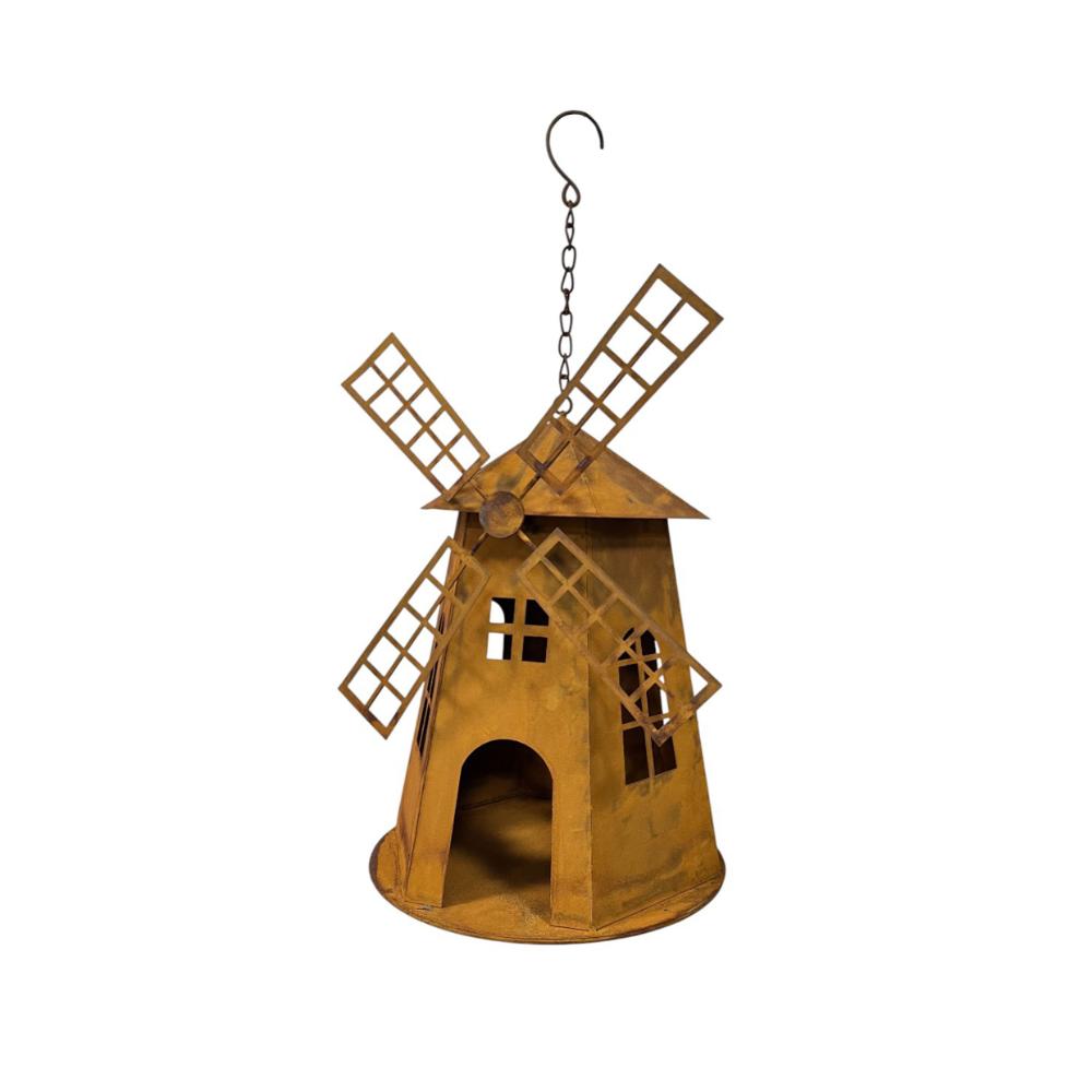 Willow &amp; Silk Dutch Windmill Birdhouse 23x23.5x46cm
