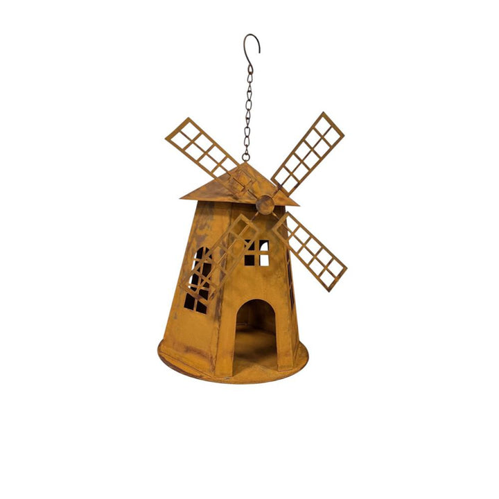 Willow &amp; Silk Dutch Windmill Birdhouse 23x23.5x46cm