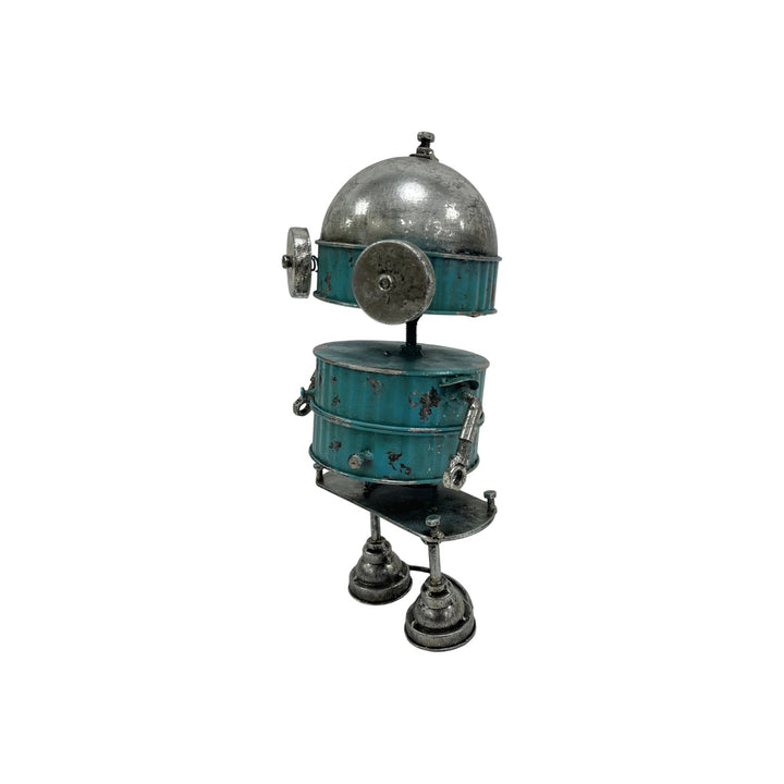 Willow &amp; Silk Blue Robot  Decoration 18.5x12.5x29.5cm