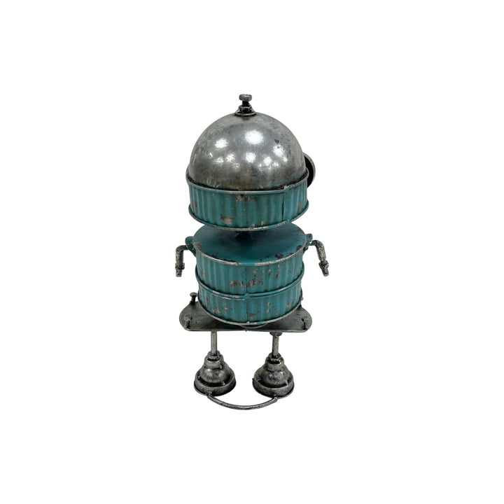 Willow &amp; Silk Blue Robot  Decoration 18.5x12.5x29.5cm